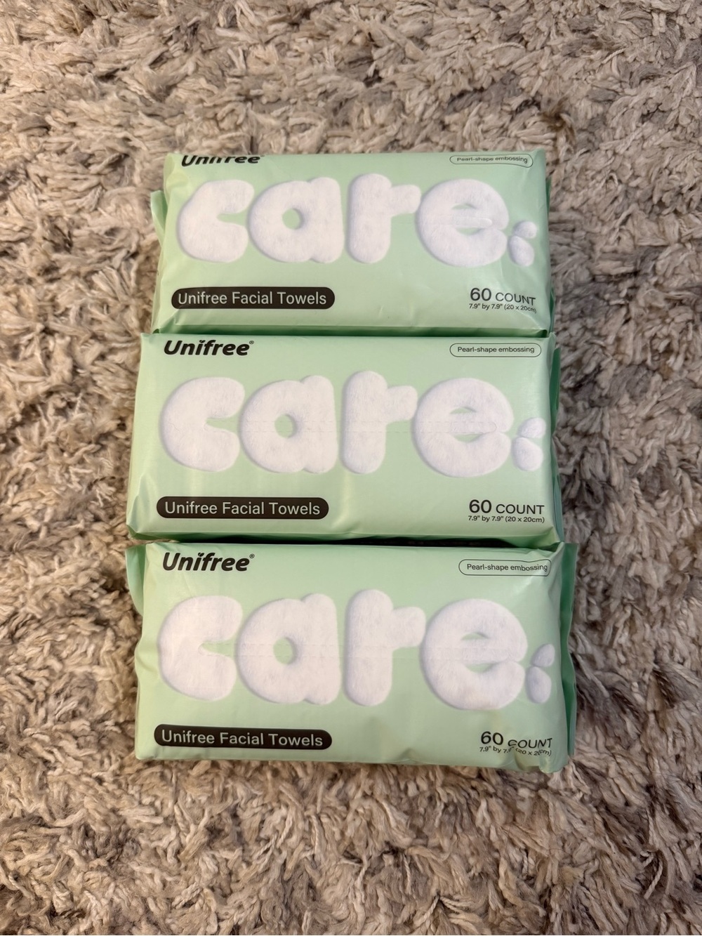 Unifree facial towel pack of 3